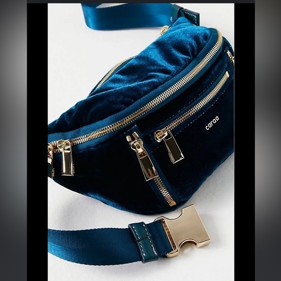 Free People x Caraa Velvet Medium Sling Bag - Picture 3 of 8
